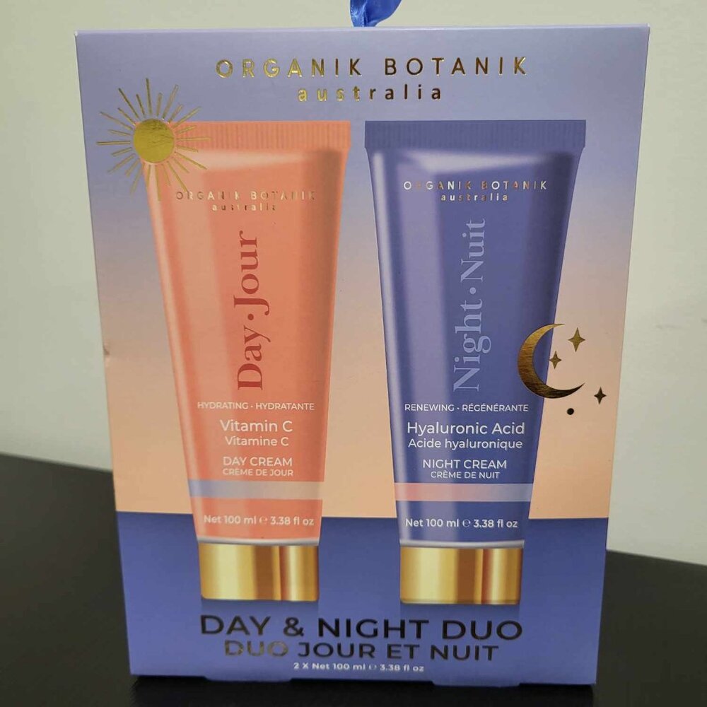 Organik Botanik Australia Day and Night Face Cream Duo Brand New In Box
